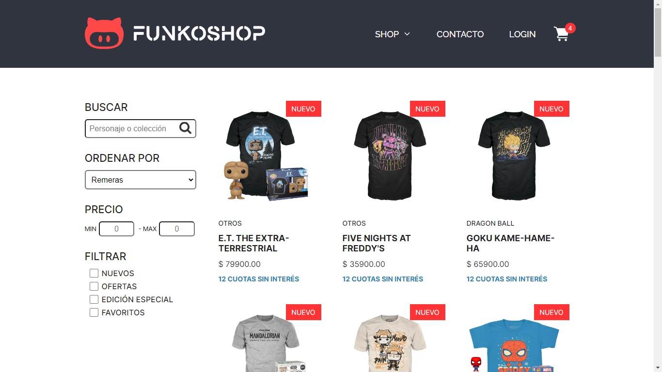 Imagen proyecto Funkoshop